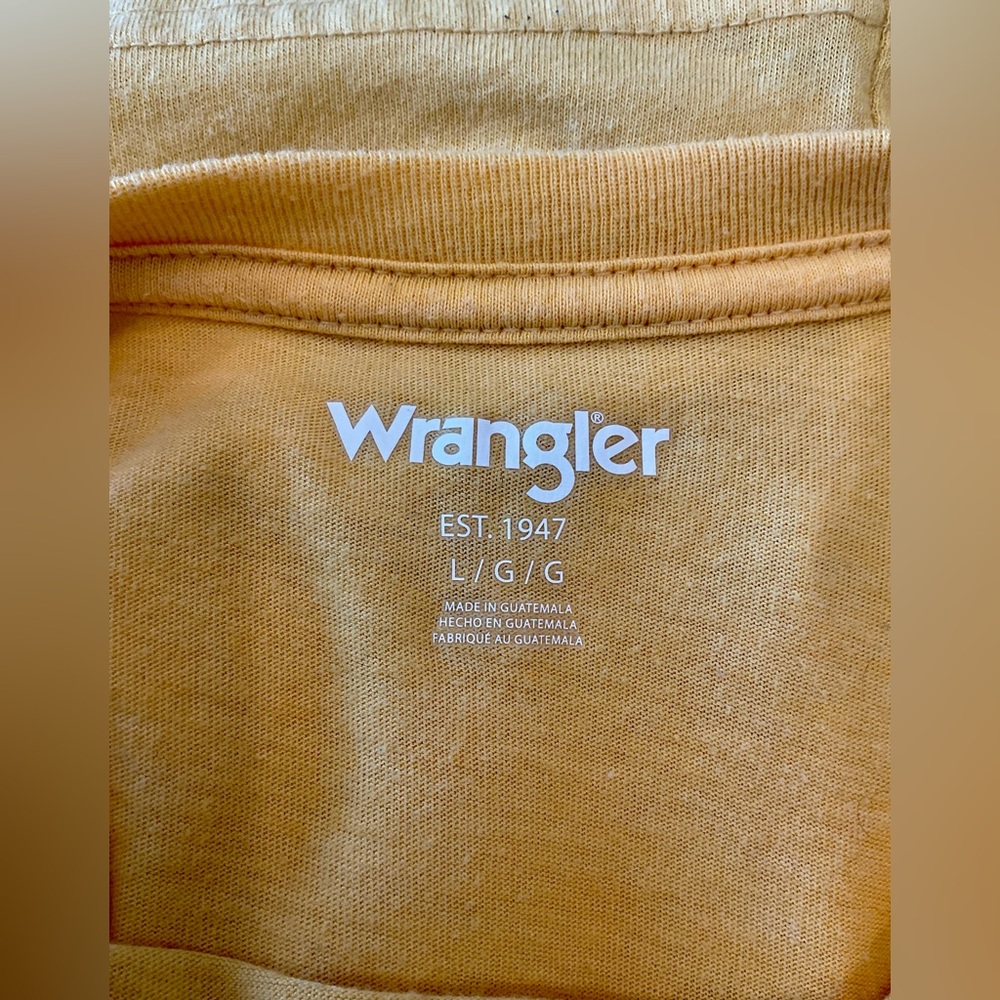 Wrangler Women's Mustard Short Sleeve Tee - Picture 3 of 5
